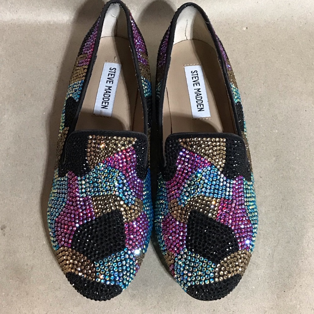 Steve Madden Concord Size 7 Multi-Colored Rhinest… - image 3